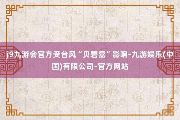 j9九游会官方受台风“贝碧嘉”影响-九游娱乐(中国)有限公司-官方网站